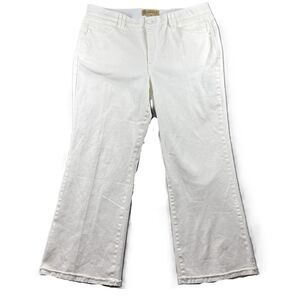 Democracy Women Jeans Ab-Technology White Denim Bootcut Coastal Size 16 H292